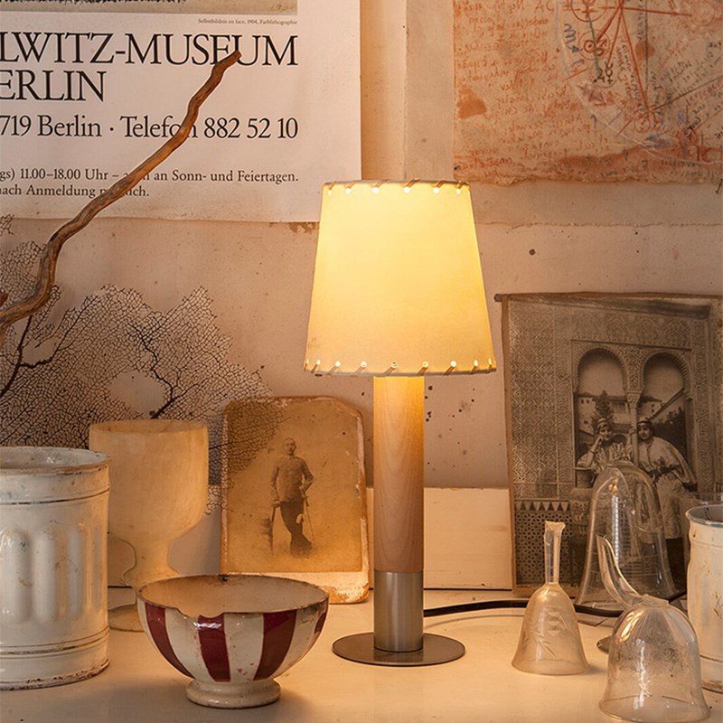 复古落地灯卧室装饰灯中古风客厅氛围灯实木床头灯儿童房书桌台灯