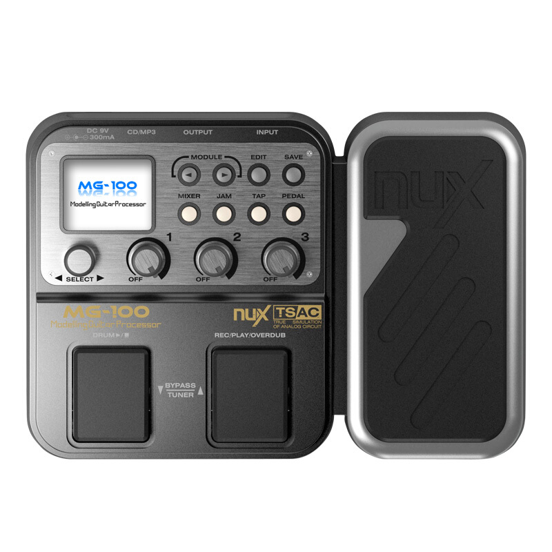 NUX纽克斯MG100/300电吉他效果器数字综合成单块鼓机LOOP循环录音