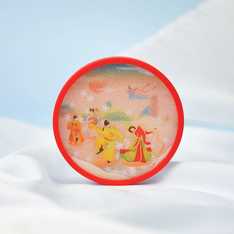 西安博物院唐明皇胡旋舞流沙树脂杯垫托隔热防烫滑文化创意礼品女