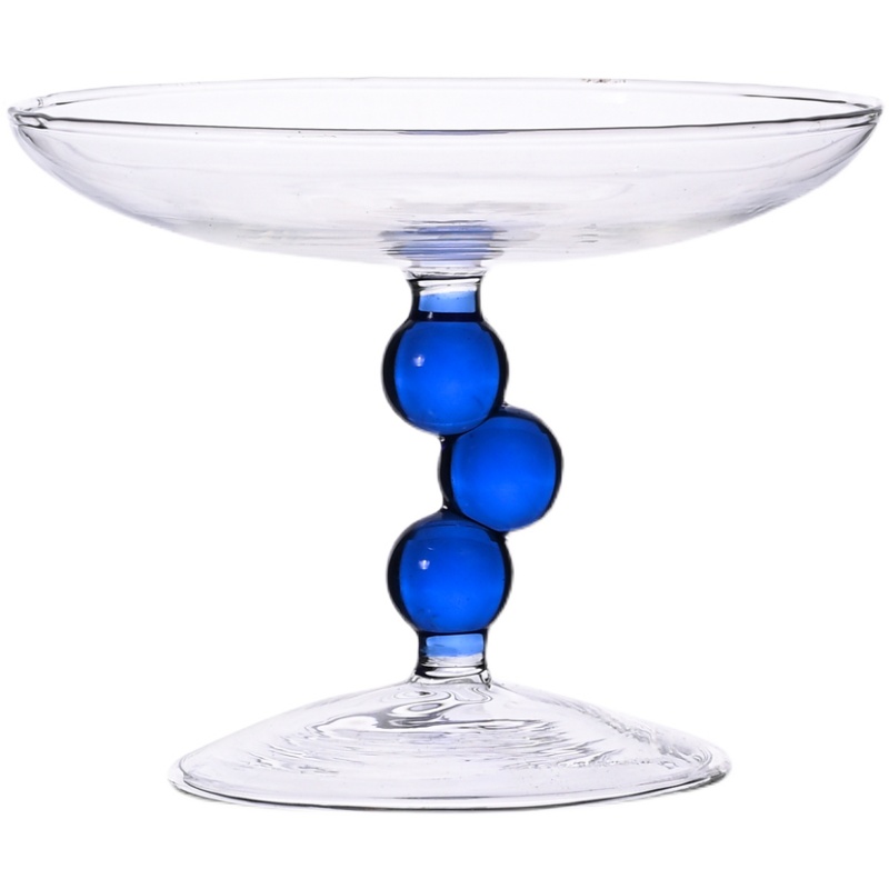 欧式家用蛋糕盘水果面包架子托盘 酒店餐厅试吃盘带玻璃高脚果盘