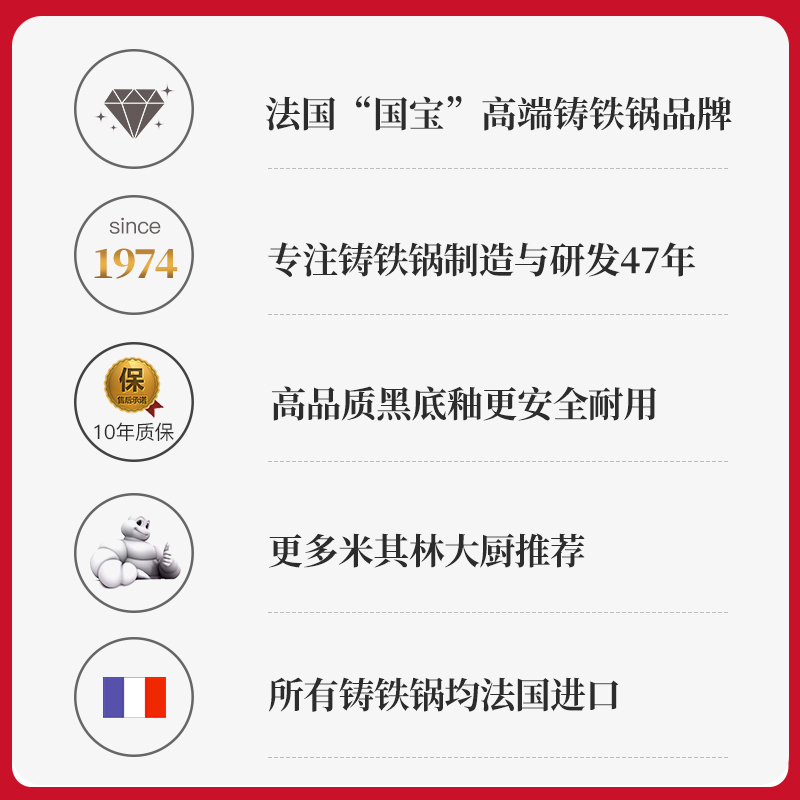 stub珐宝新品松露白22cm铸铁锅新色珐琅锅家用煲汤炖锅