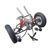 10轮胎 卡丁车前车头悬挂转向系统4.00 改装 三轮车四轮电动车配件