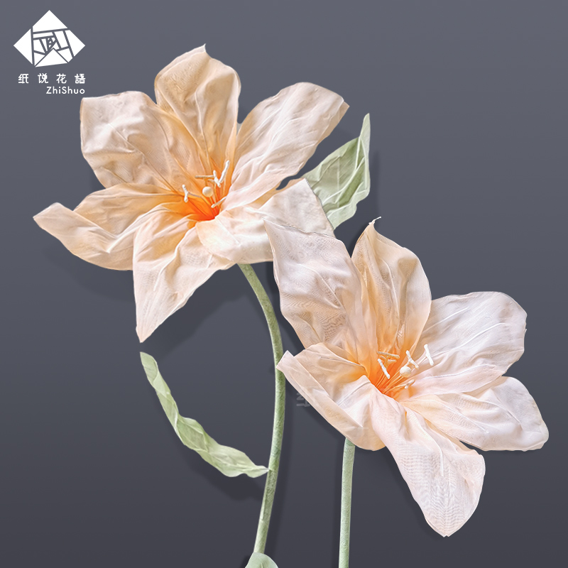 大型手工婚庆丝网花橱窗影楼布置明星广告杂志拍摄婚礼路引装饰