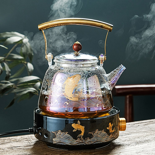 京岛迷你黑晶炉煮茶器办公室泡茶小型煮茶器快煮壶烧水可自动断电