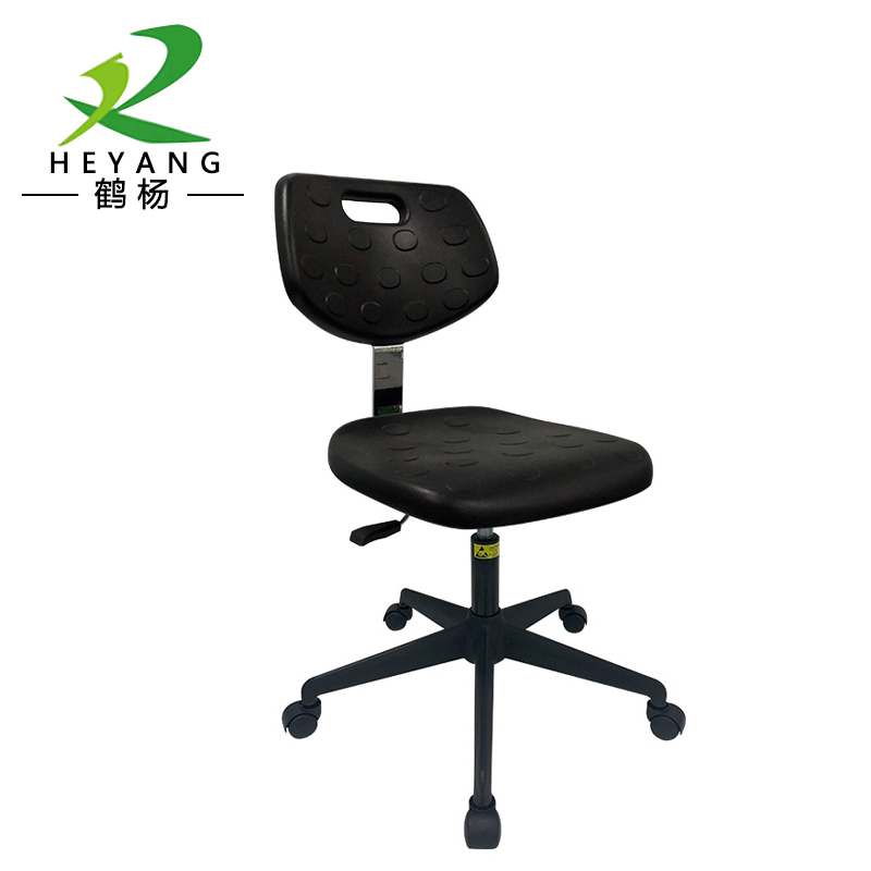 工厂防静电椅子无尘车间工作椅靠背椅实验室用升降椅PU发泡皮革椅
