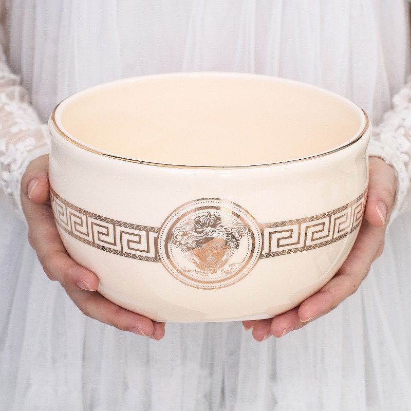 欧式桌面垃圾桶陶瓷创意桌上迷你家用无盖卫生间KTV客厅茶几摆件