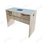 哇噢美甲桌木色带吸尘系统美甲台岩板台面指甲桌专业美甲师工作台