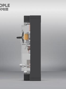 中国人路电器D无品牌/Z15LE-00/49101透明外壳式断器4P民漏电保护