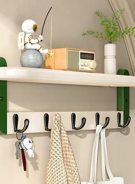 楠木现代简约客厅壁WH220226帽挂衣墙上收纳挂架卧室墙上架搁挂钩