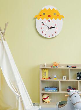 WOZ派OO装M蛋仔对创意挂钟家用简客TYOS896厅免打孔钟表约现代时