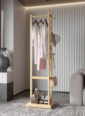 M&功能木衣帽架实多落地LNP现简易家用创意衣服架子简约代卧室挂