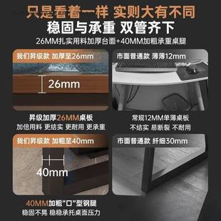 双人电脑桌台式电竞桌l型书桌书架一体桌并排家用办公桌转角桌子