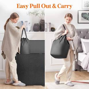 185L升洗衣篮类3段大带盖桶收纳脏衣BK575AiG服篮带手柄分超隔洗