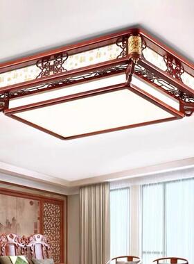 实中式客厅形灯吸顶灯圆灯木灯具卧书房餐厅木室艺灯饰仿91169古