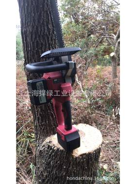 伐手提式油锯家AIG用户外无线砍树木锯电动砍树机