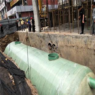 150立方玻璃钢化粪池污水处理成套设备厂 地埋式沉淀池成品隔油池