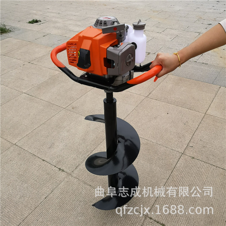 手提便携汽油挖坑机果树施肥