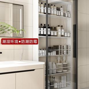 正无忧可可订钢制品书架窄款 门后GLC绘靠本一体墙置物架收纳架