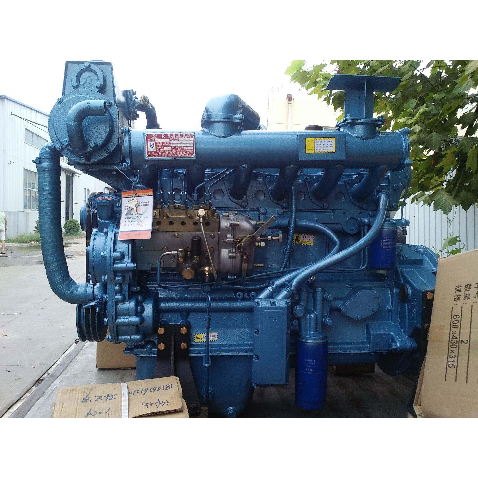R青岛6105I船ZL六缸船用柴油机180马力R6105IZL配齿轮C箱用发动机