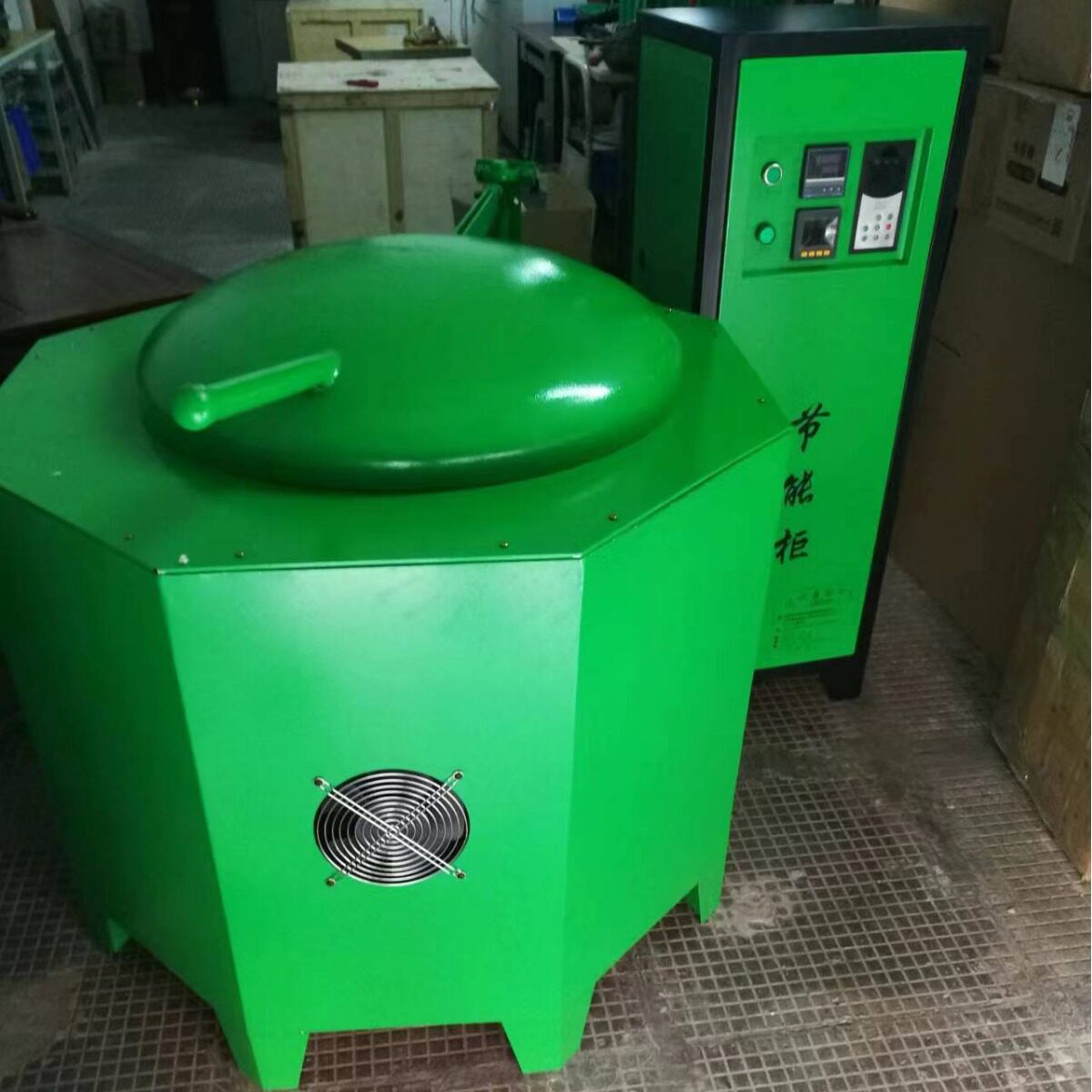 节能电磁感应熔铝熔铜炉