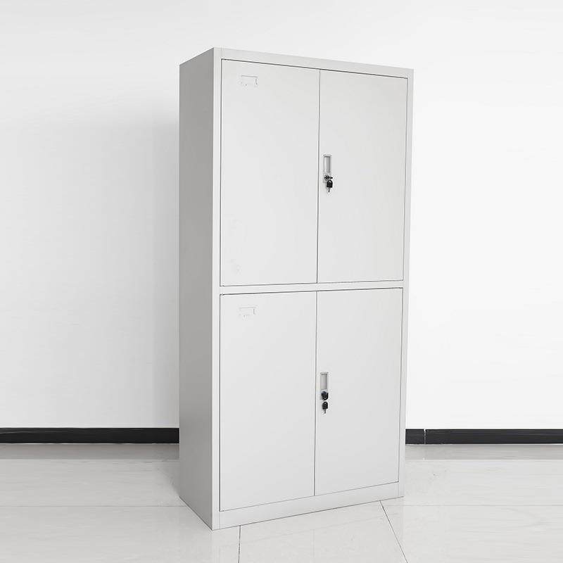 柜整体双节整体双节文皮件柜收纳办公室铁档锁案财务资料2门带连