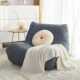 新款 2025日式 皱皱布懒人沙发套毛毛虫舒适躺椅家用单人懒人沙发套