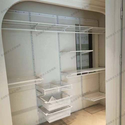 开ZMB放式金属式架子E0级环保简金约步入现代衣帽间挂衣柜衣属柜