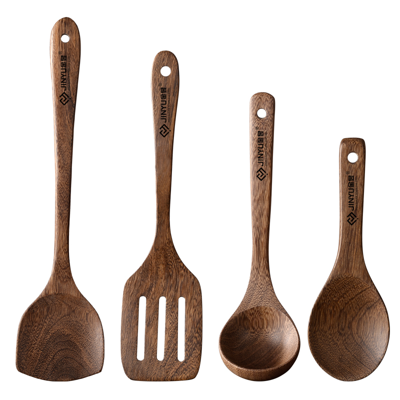 木铲子不粘锅耐高温木铲长柄木头炒菜铲子厨具鸡翅木锅铲木质