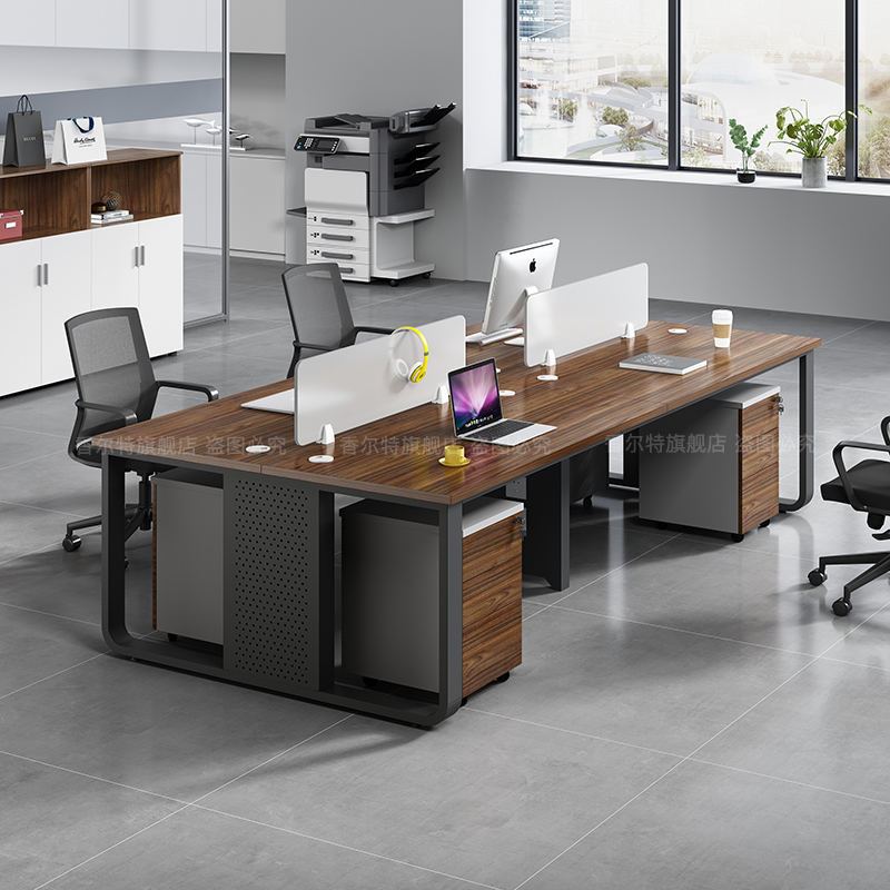 屏风工位简易单人卡座职员电脑办公桌简约现代家用四人位