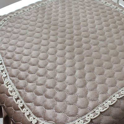 加厚防滑餐椅垫坐垫家用餐桌椅垫简约秋冬带绑带马蹄形座垫可拆洗