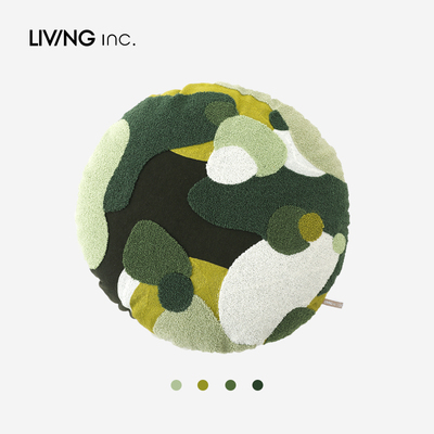 LIVING inc.苔藓 艺术青苔绿色抱枕创意客厅沙发靠垫床头绿色靠枕
