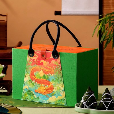 端午粽子礼盒包装盒高档手提创意礼品盒空盒公司商务特产外盒定制