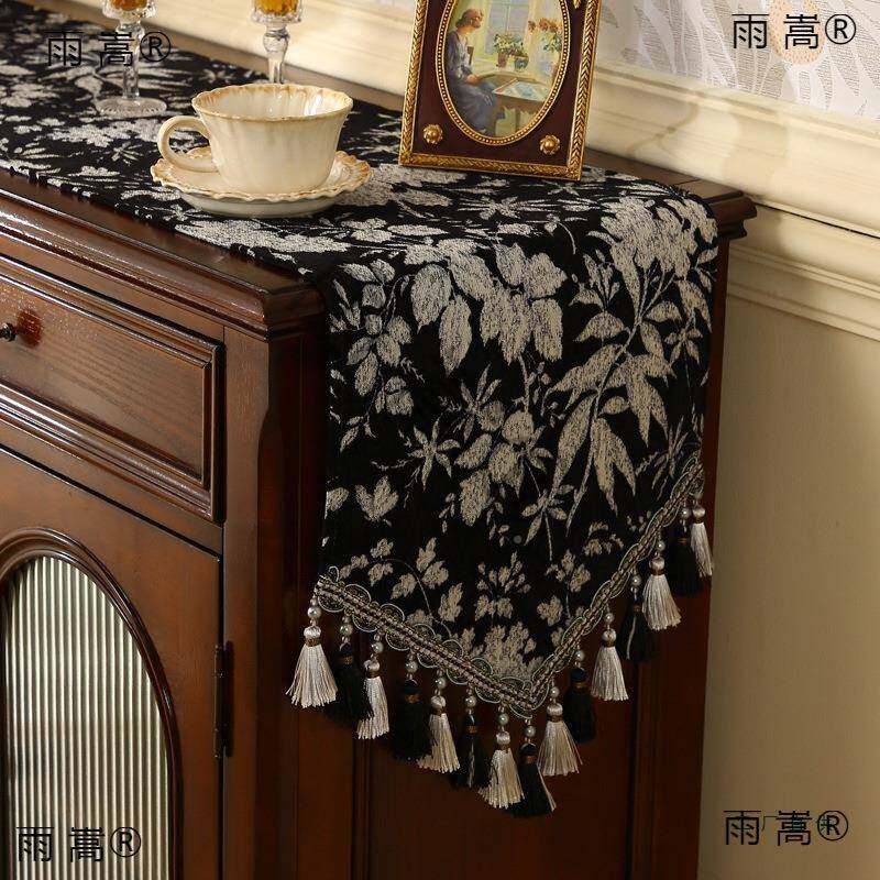美法复古桌旗式感茶几旗式盖布SPRbkRPR中古风柜电视柜餐桌布长斗