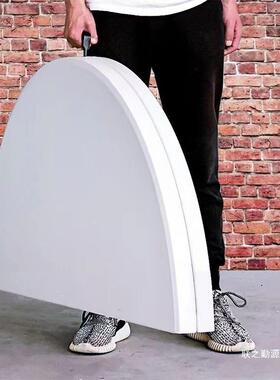 折叠圆桌家用简大圆桌桌面易可折餐子饭桌户al161-1外简约餐叠桌