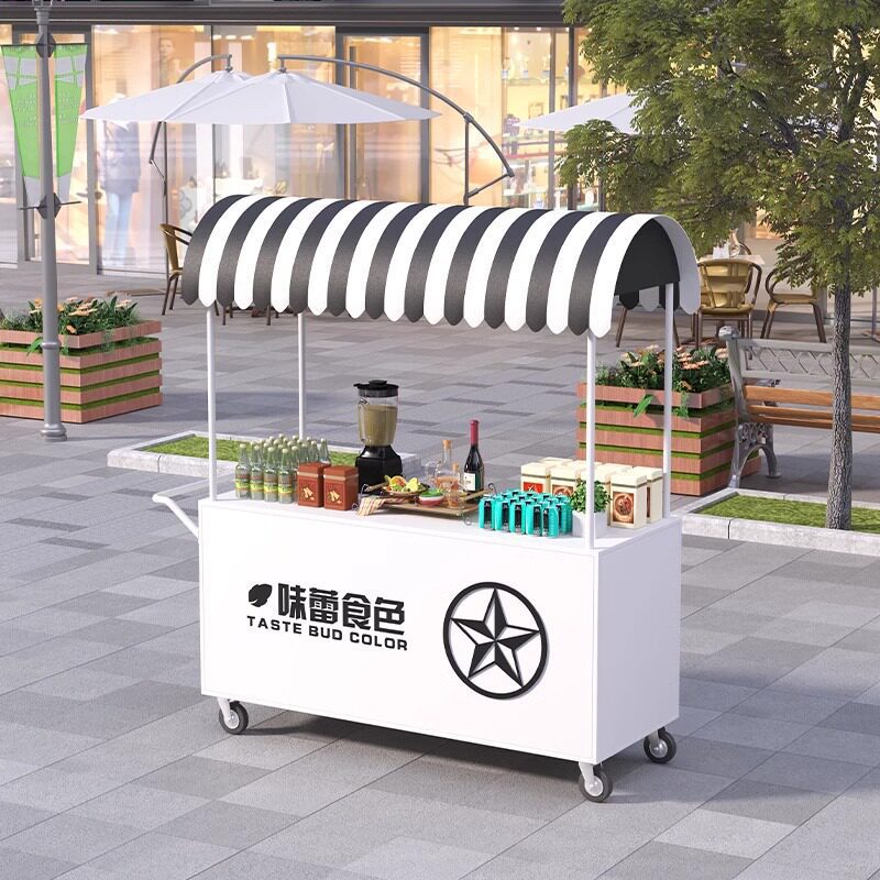 铁艺餐车夜市促销移动小吃车
