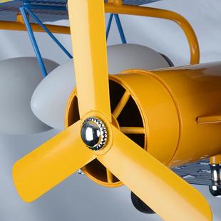 L473D飞机儿童吊灯创意简约教男女孩房间灯卧书房大E气卡主通早灯