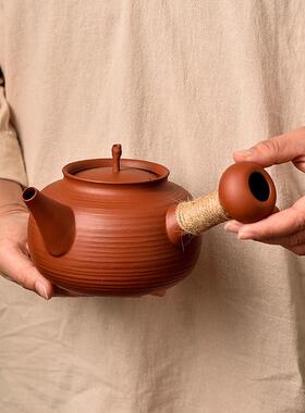 式耐热壶潮汕红中泥炭AL101511炉砂铫炉壶薄胎煮茶煤碳紫砂烧水朱