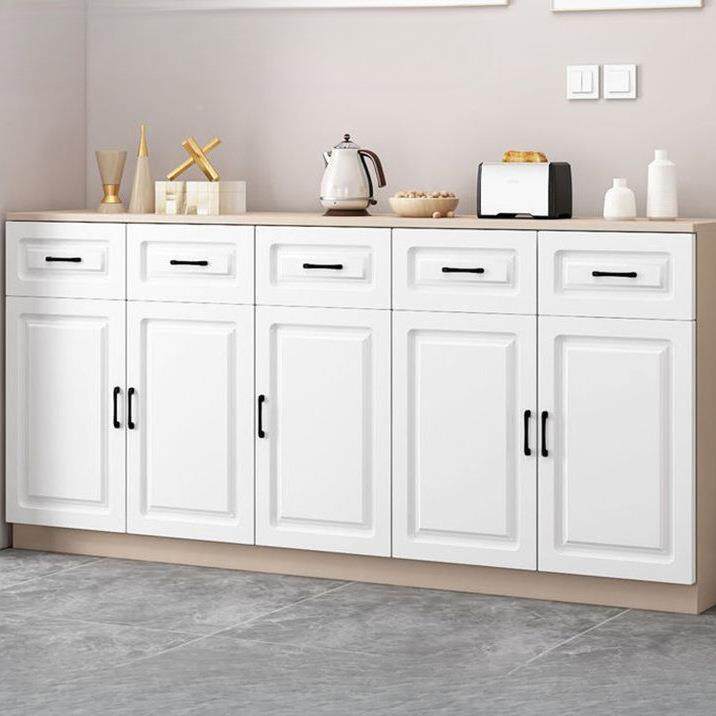 实木柜靠墙家高柜收纳储家庭装餐VXQ边用柜厨碗柜茶水柜客厅物边