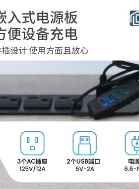 台式层电脑桌带抽屉办公室落地一体家桌放OGJ印机用书房收双纳书