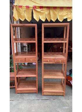 家具甸花梨木缅大果紫檀书柜VWN茶书置架实木小架中式水物架