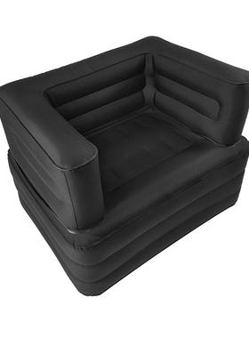 外露单人充气沙发快速充气营家52845易用便携收纳户懒人沙发椅充