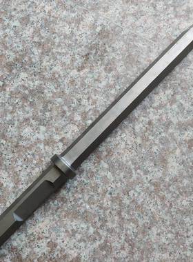 B87镐钎气动破机镐头六角风风镐尖凿风XGI炮带圈镐碎S尖2对面距