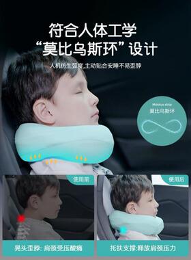 ǒ婴枕儿pYyjreR4u型枕飞机枕座椅小号颈护记棉宝宝儿童忆U枕