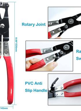 跨境卡210pcs盒装达克无品牌/罗黑色弹性箍圈管水管夹扣管箍固定