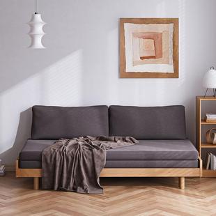 A10L发实抽拉沙发床叠小户型推拉木多功能两用HUT沙床单人榻榻米