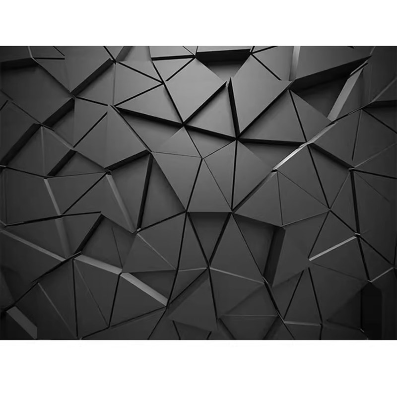 3D立体几何凹凸科技感壁纸ktv网吧办公室前台装修背景墙纸工业风