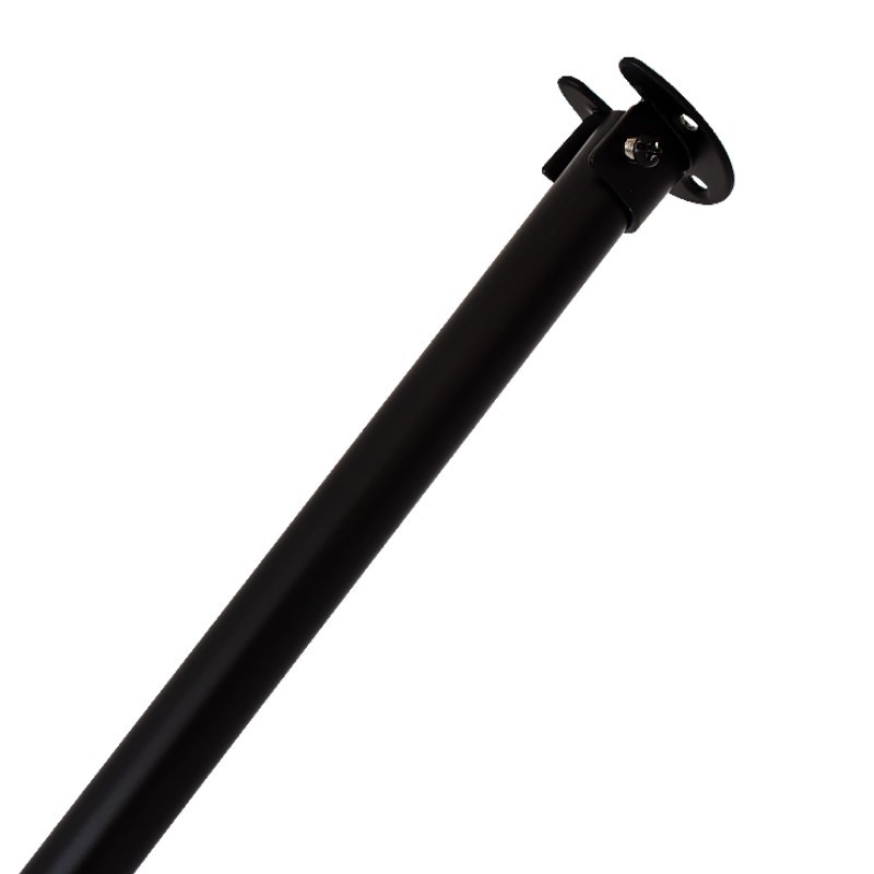 沛晴 免打孔晾衣架杆黑色单杆晾杆 阳台不锈钢烤漆晒杆浴帘撑挂杆