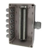 一进十二出防水接线盒带端子过线盒电控盒布线箱汇流箱电缆分线盒