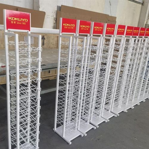 十道弯本子架展示架本册文具店书店精品本子铁艺落地展示架