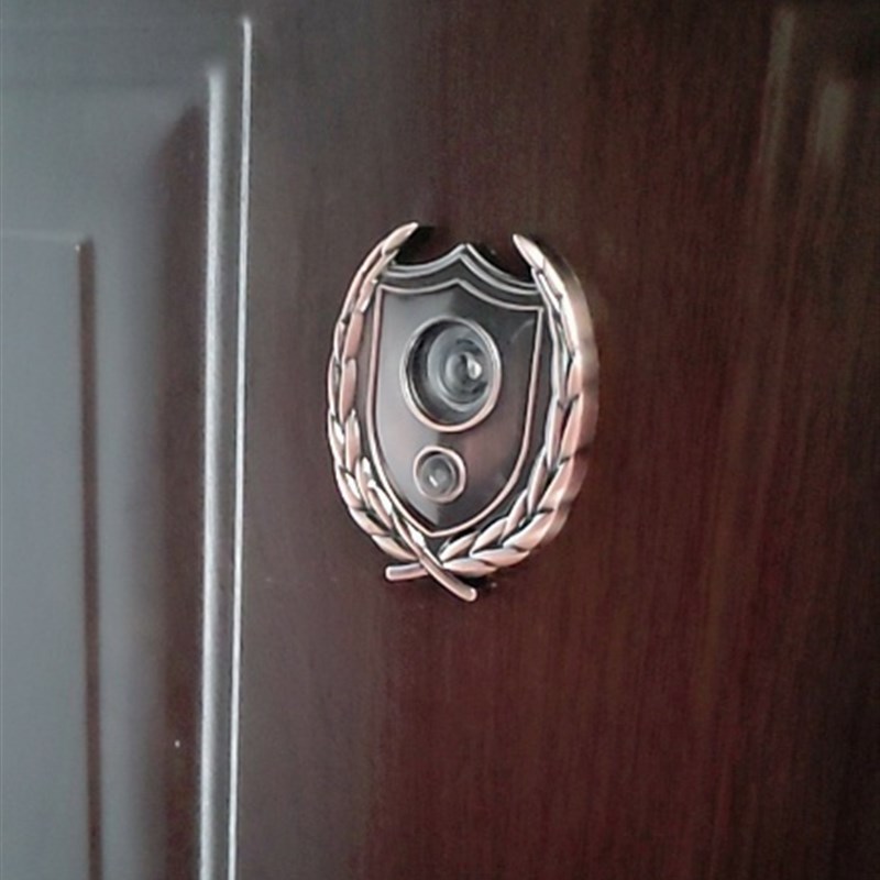 防盗门猫眼门铃一体管径加长猫眼带门铃高清多功能家用门镜通用